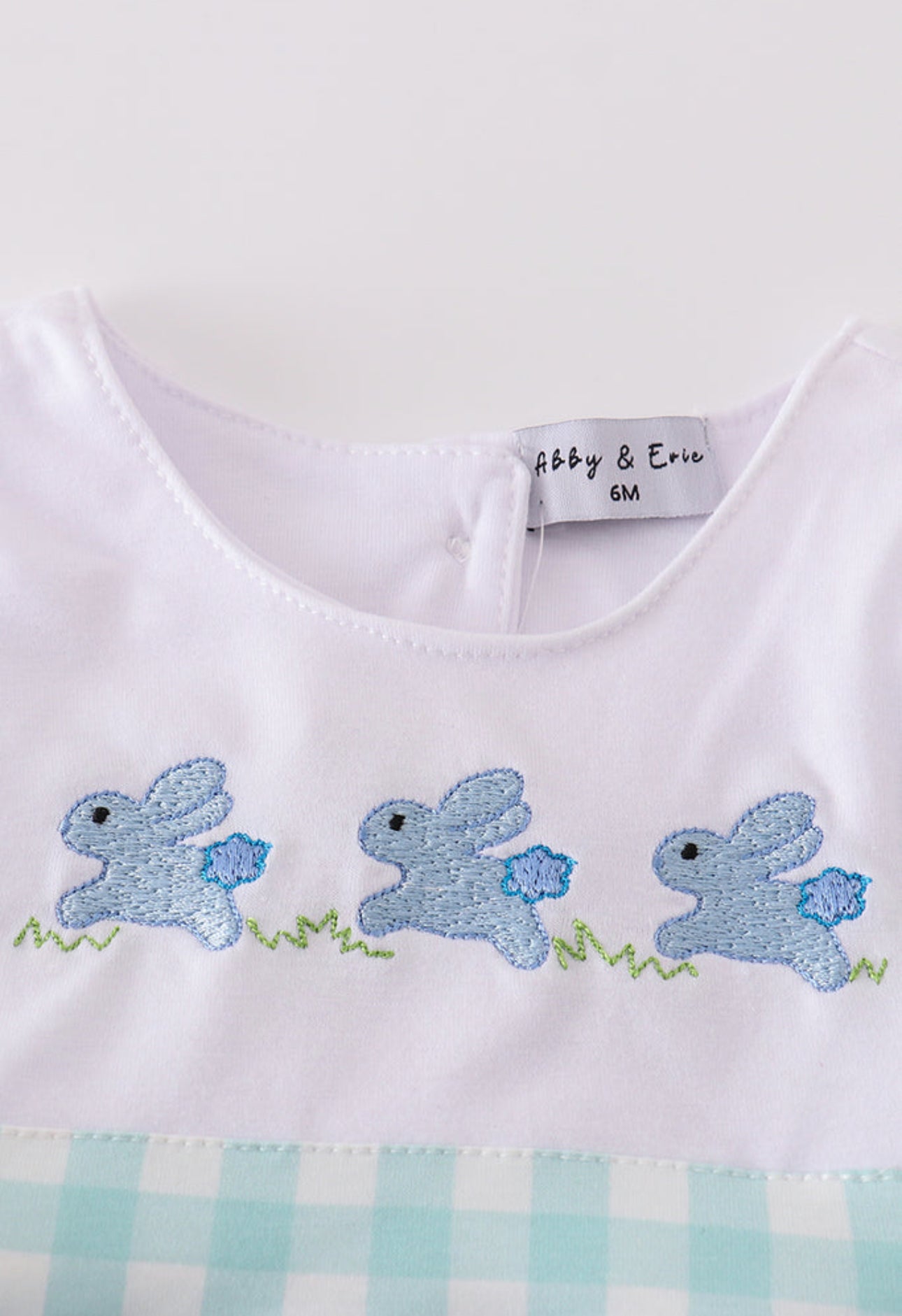 Easter Embroidered Bunny Boy Bubble