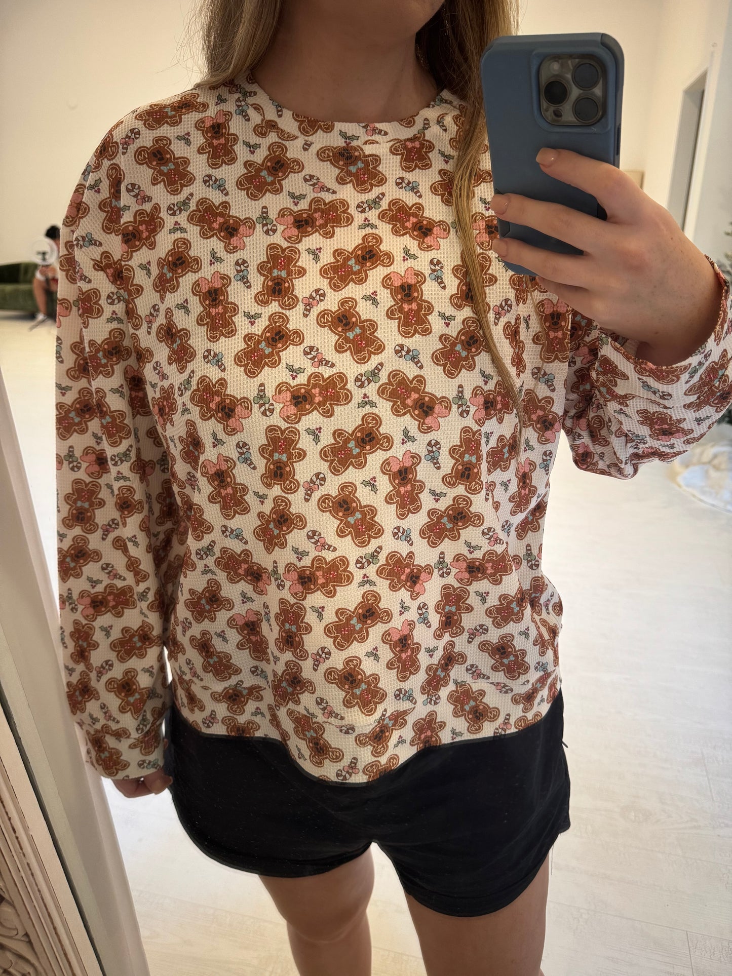 Gingerbread Waffle Knit Long Sleeve PREORDER SHIPPING EARLY OCTOBER