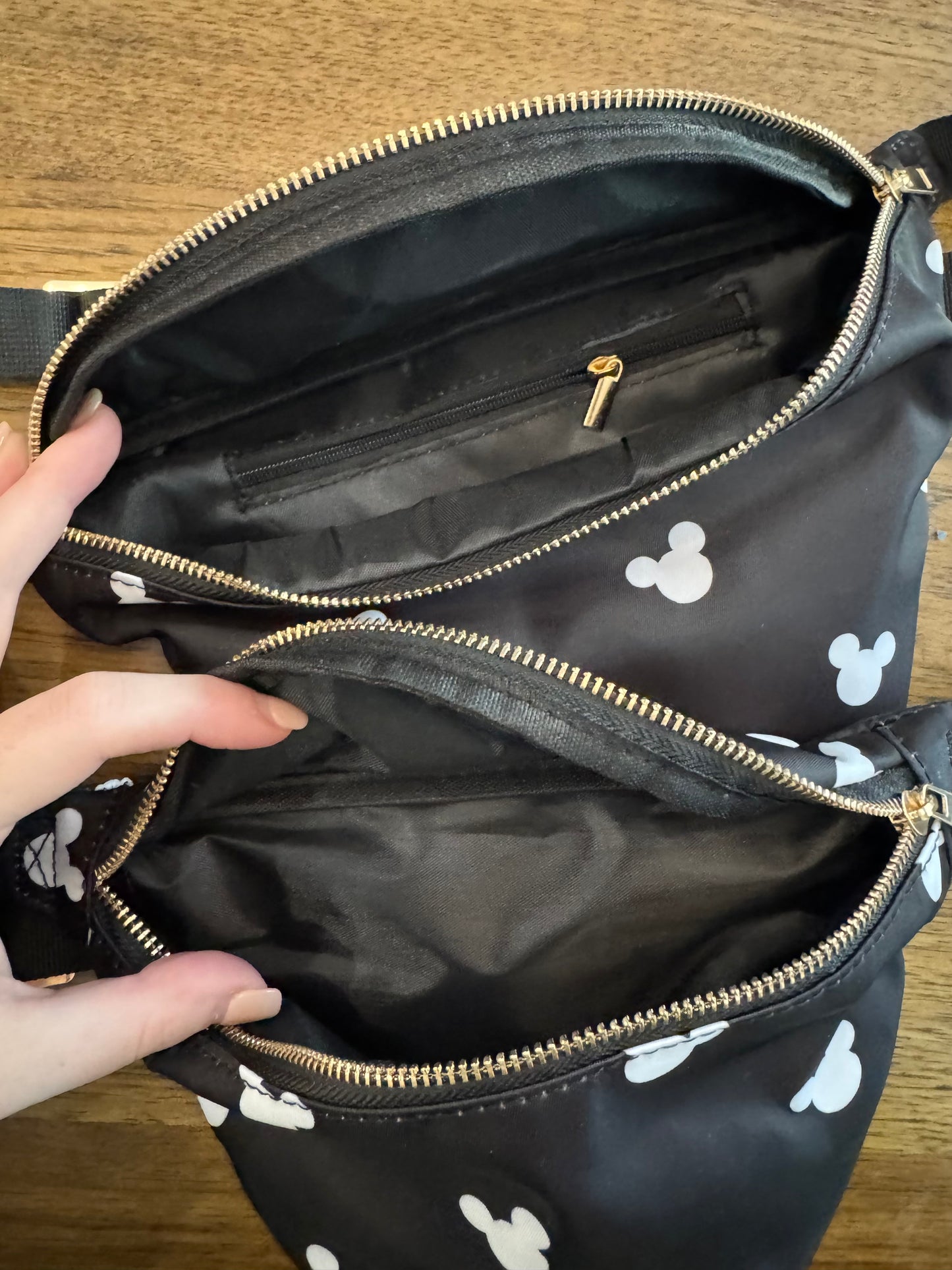 Black Mouse Ears Mama & Mini Park Belt Bag
