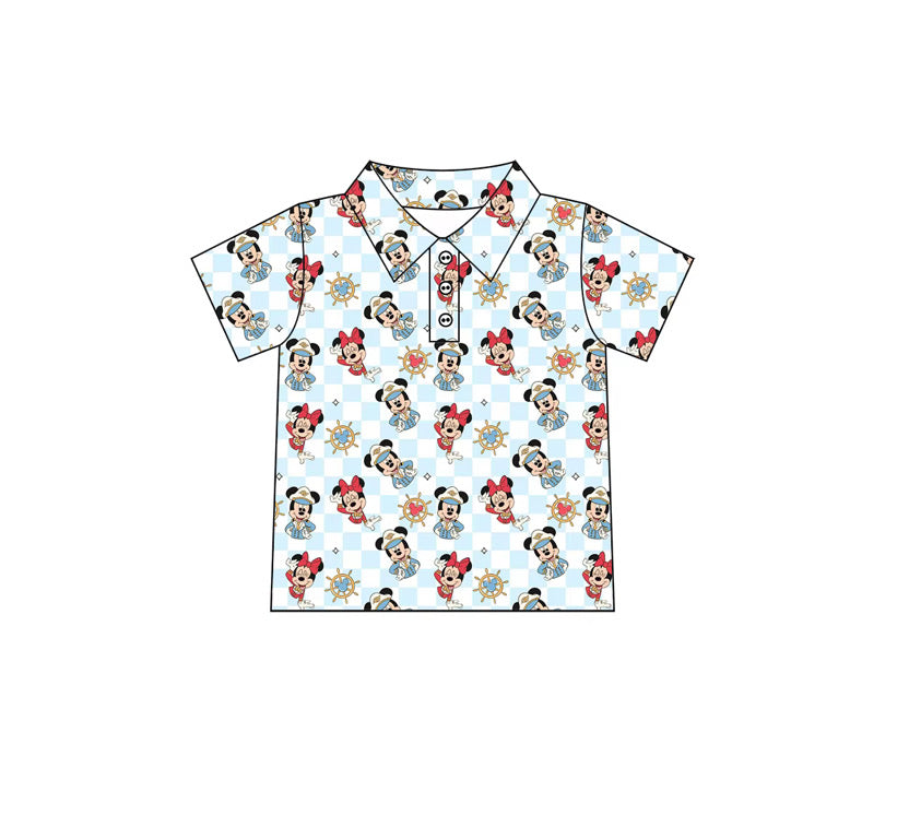 Checkered Cruise ADULT Performance Polo PREORDER SHIPPING MID DECEMBER