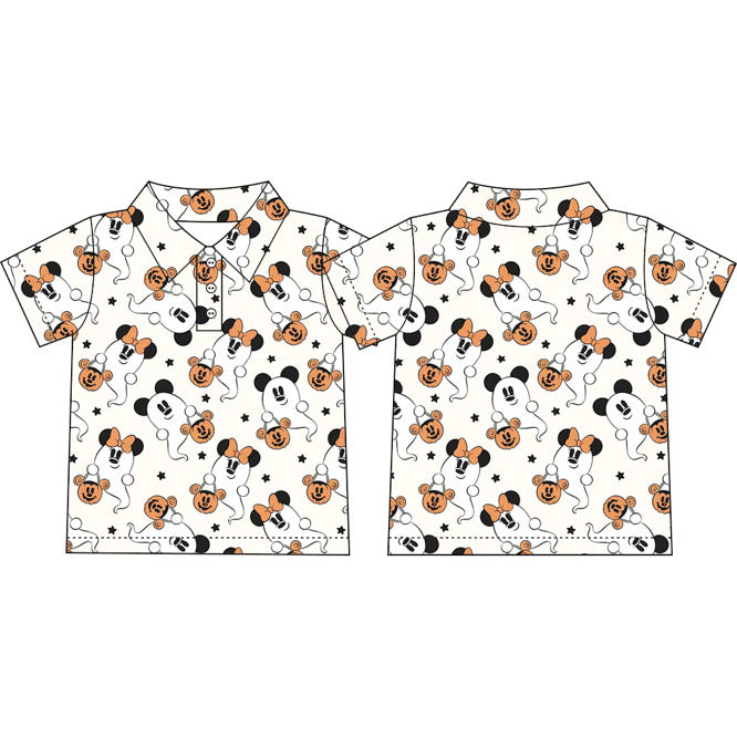 Ghost Mouse Boys Performance Polo