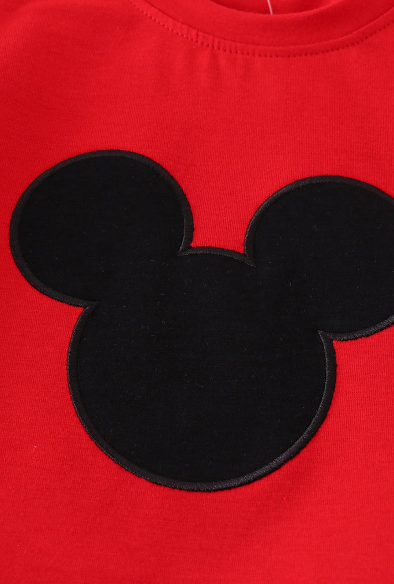 Boys Appliqué Mouse Shorts Set