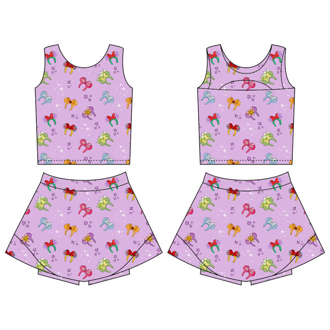 Purple Princess Ears Athletic Set PREORDER SHIPPING EARLY DECEMBER