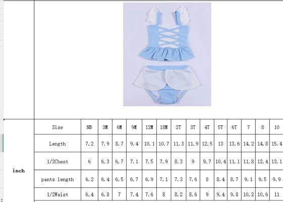 Glass Slipper Princess Girls Swim