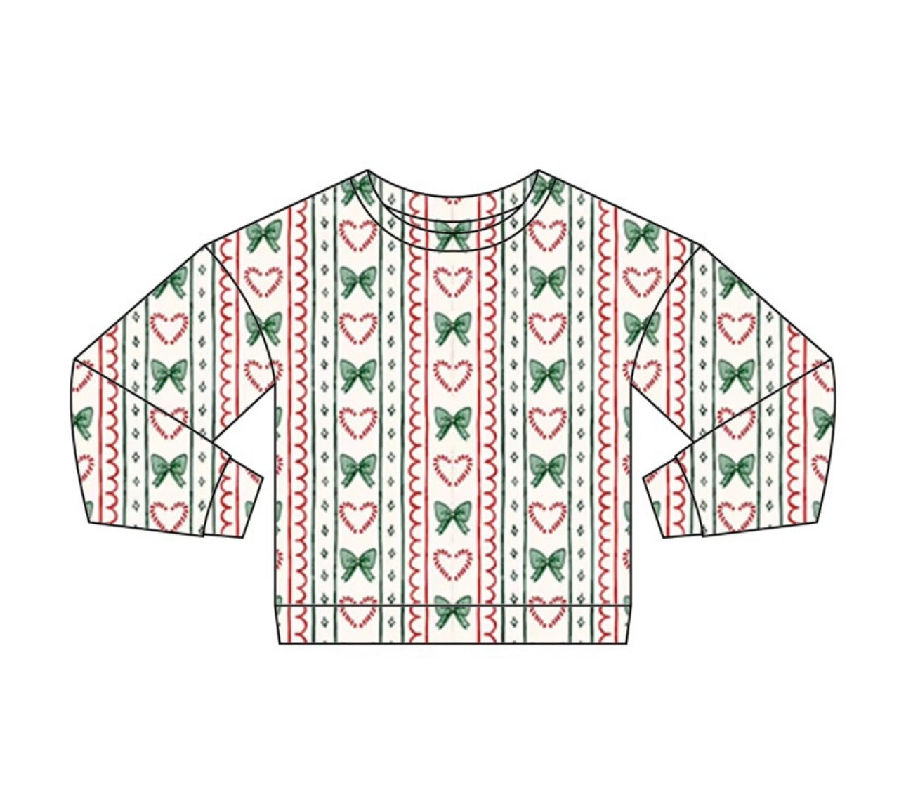 Coquette Christmas Waffle Knit Long Sleeve PREORDER ETA LATE OCTOBER