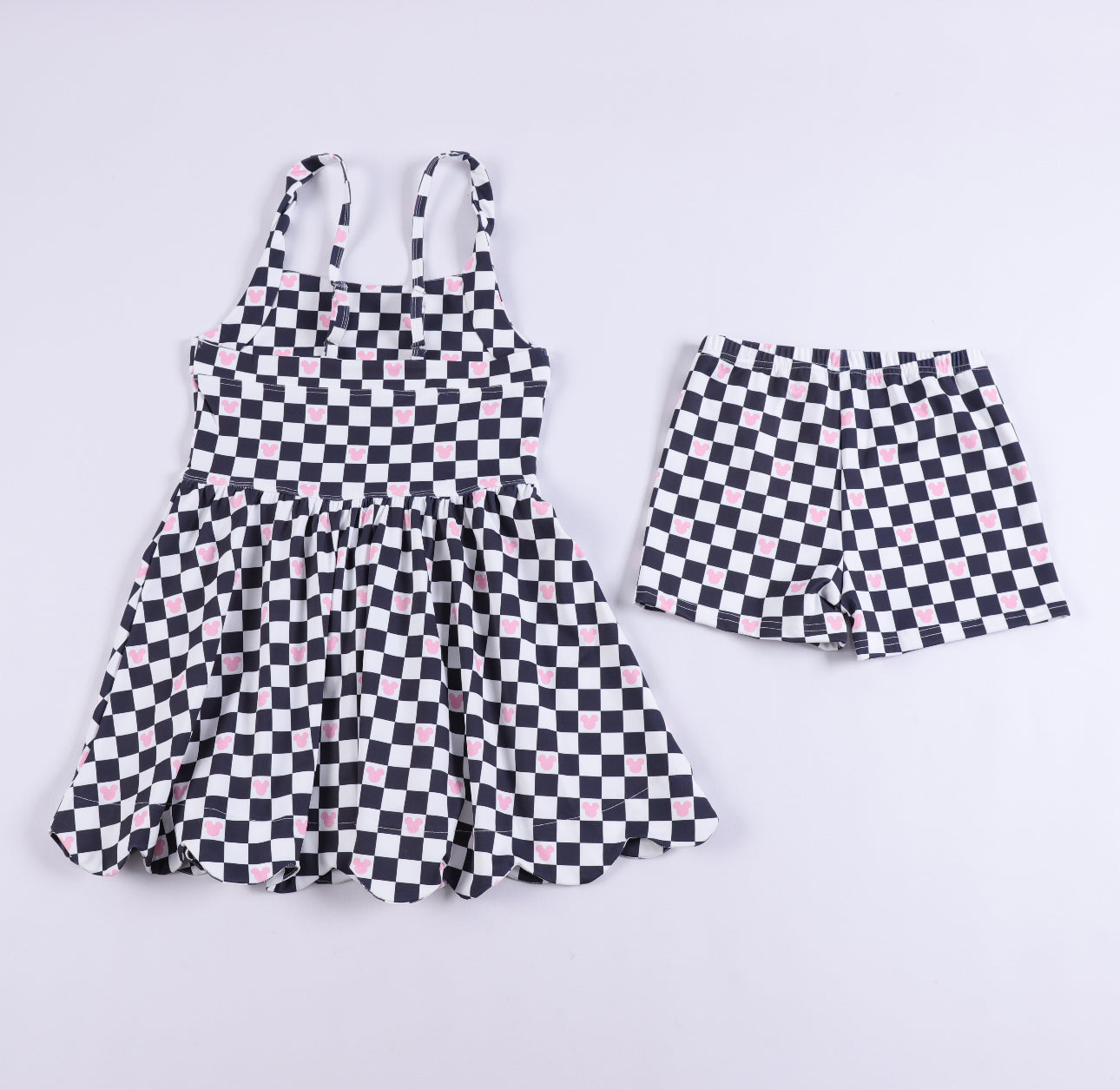 Checkered Mouse Athletic Dress PREORDER ETA EARLY SEPTEMBER