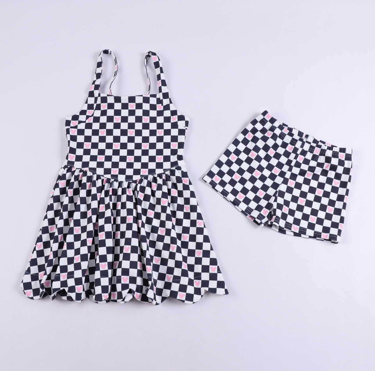 Checkered Mouse Athletic Dress PREORDER ETA EARLY SEPTEMBER