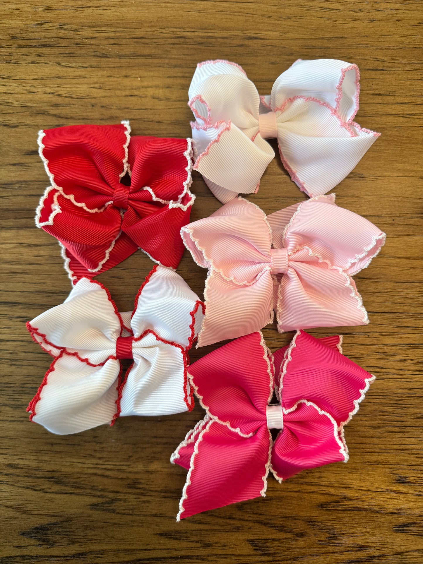 Pack of 5 Moonstitch Grosgrain Bows