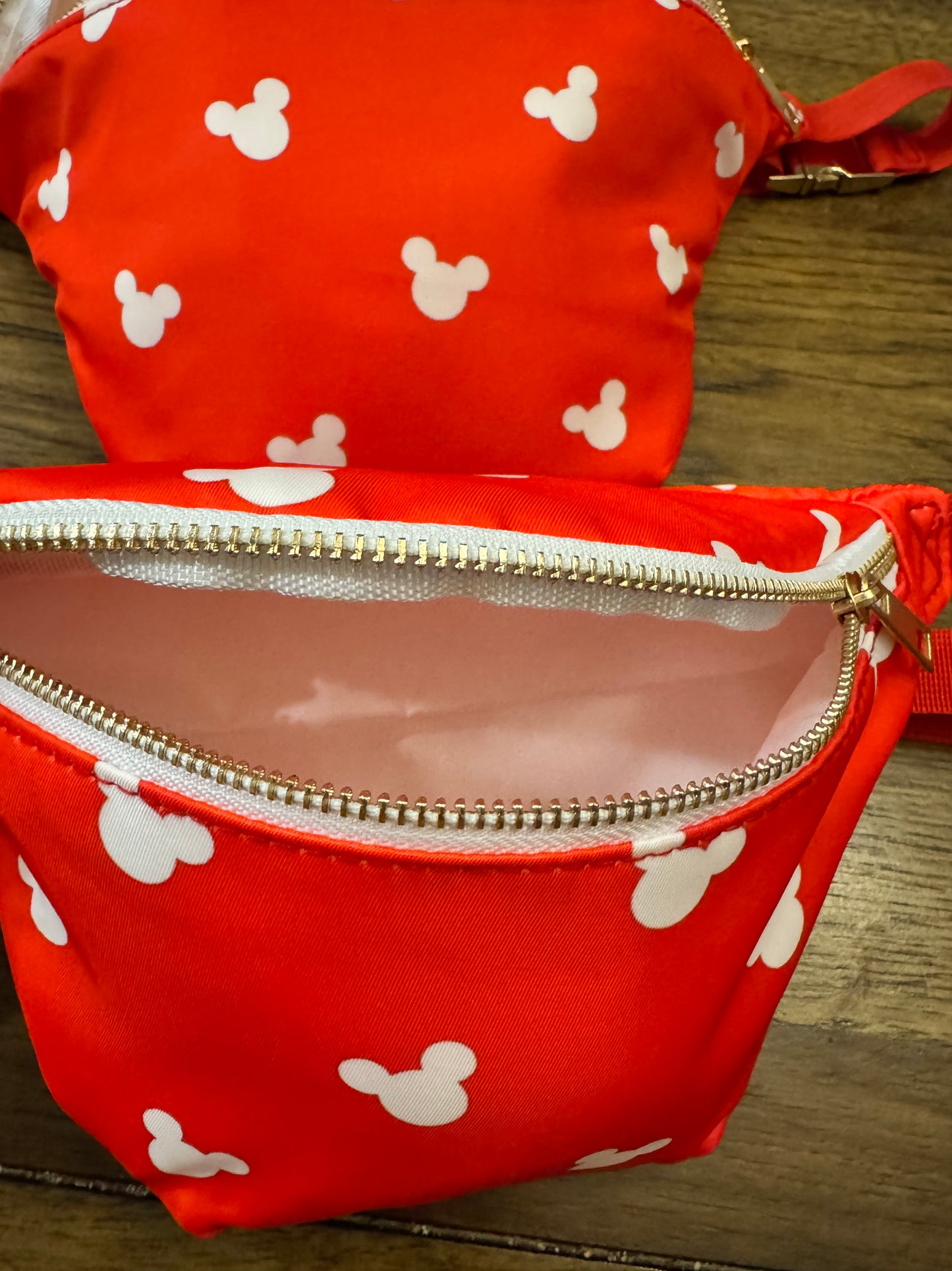Red Mouse Ears Mama & Mini Park Belt Bag
