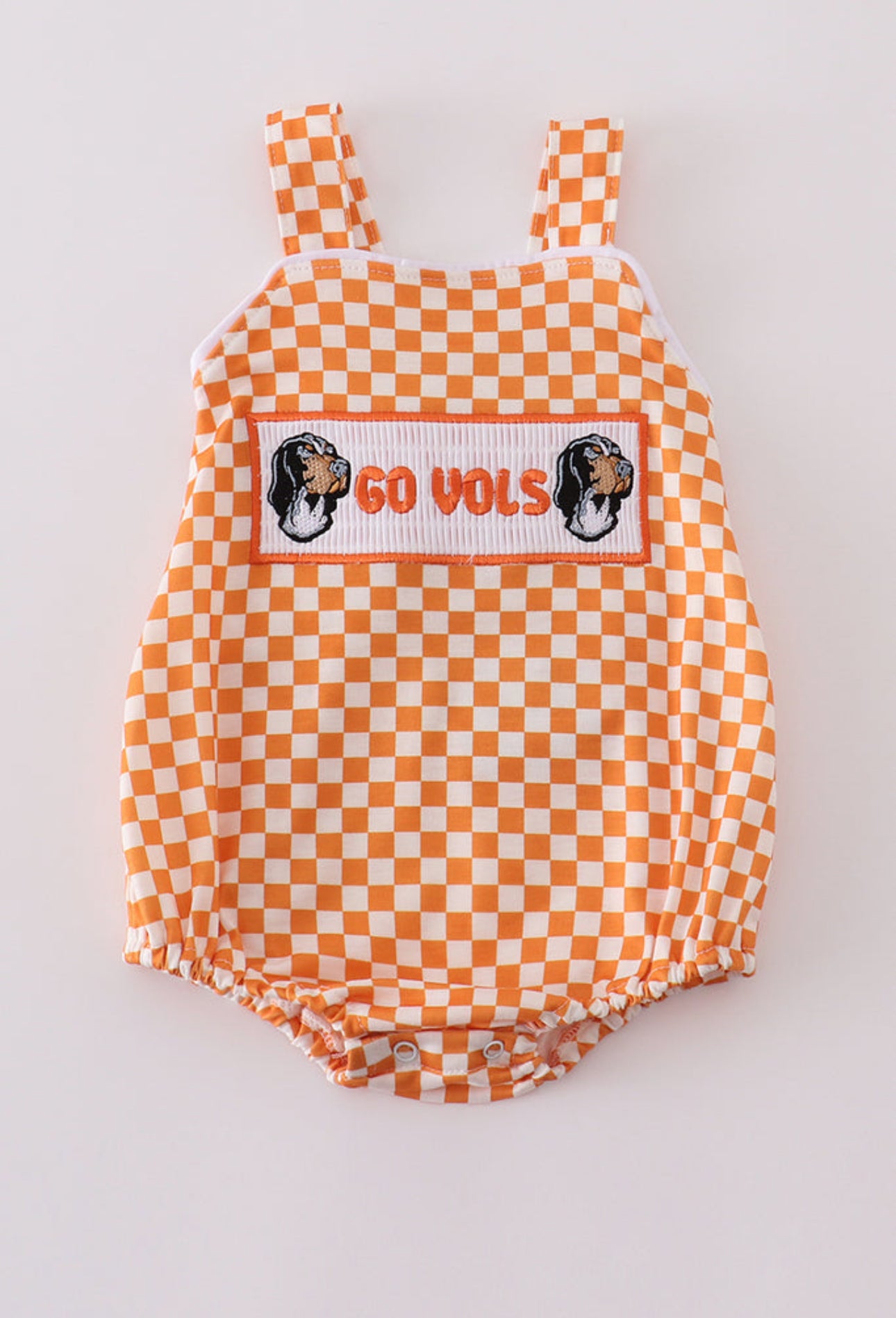 Checkerboard Smocked Boys Bubble