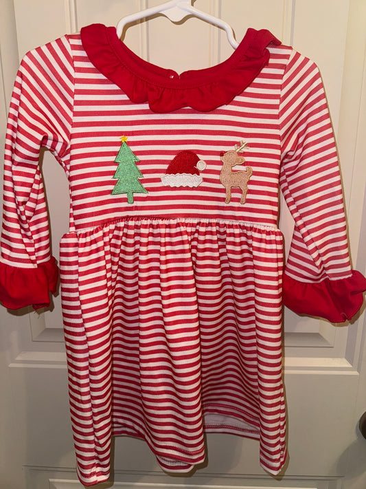 Christmas Red Stripe Dress