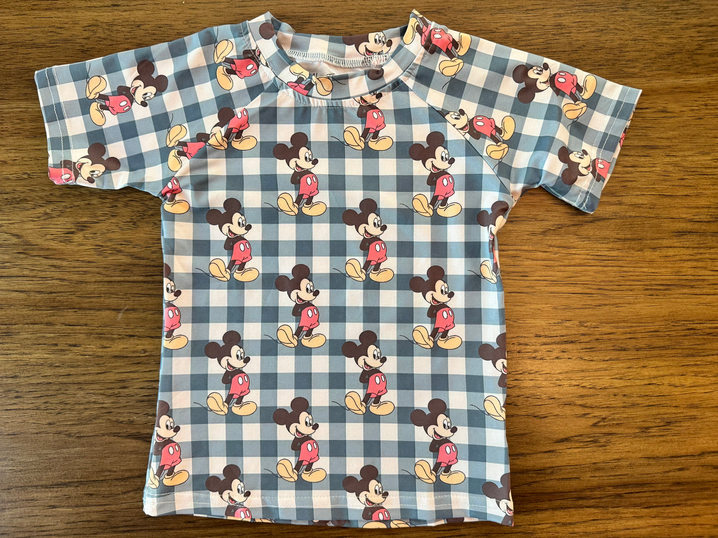 Plaid Retro Mouse Performance Tee