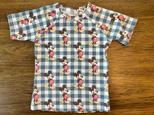 Plaid Retro Mouse Performance Tee