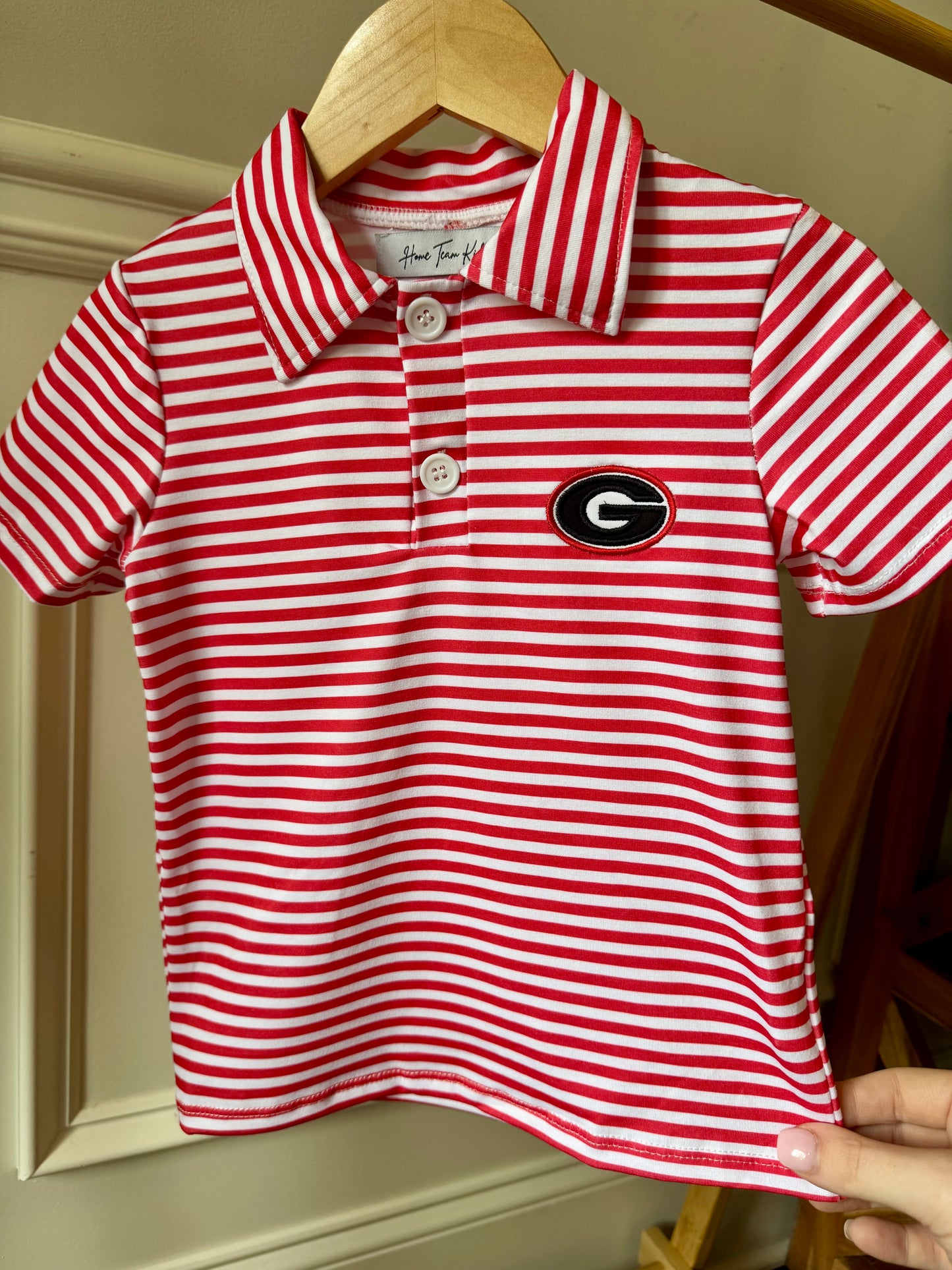 Red & White GA Polo