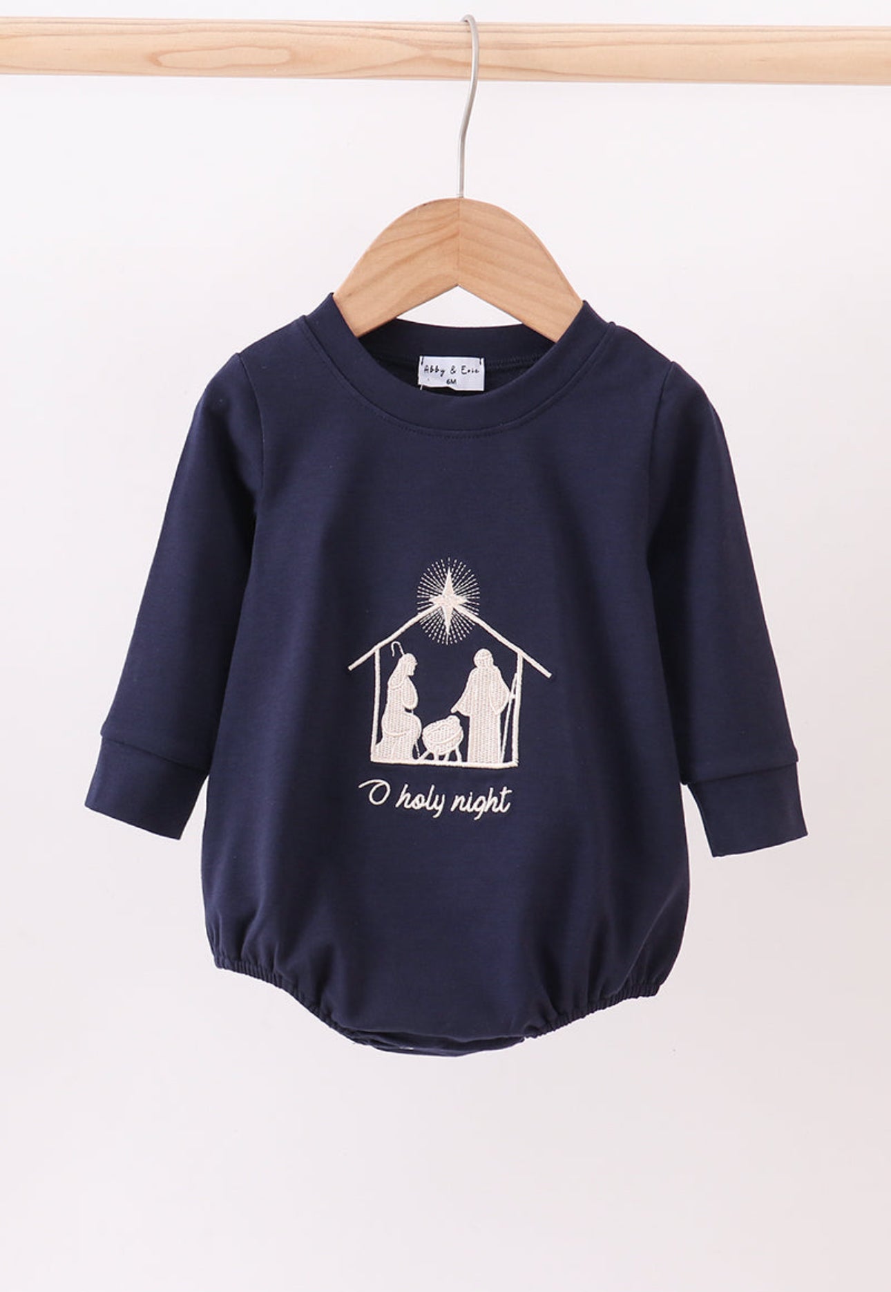 O Holy Night Boys Embroidered Bubble