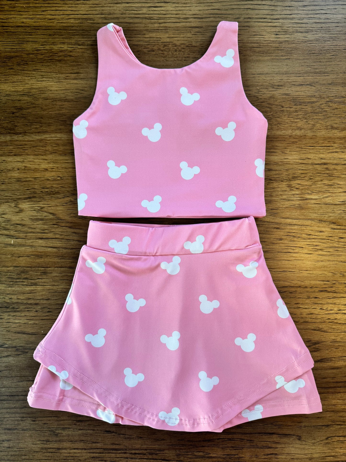 Pink Mouse Ears ADULT Athletic Set