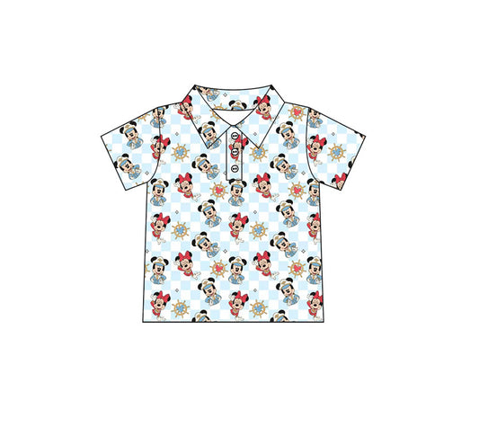 Checkered Cruise ADULT Performance Polo PREORDER SHIPPING MID DECEMBER