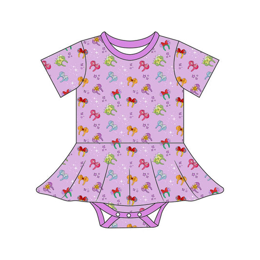 Purple Princess Ears Bamboo Twirl Onesie PREORDER SHIPPING EARLY DECEMBER