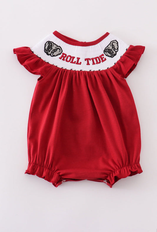 Houndstooth Smocked Girls Bubble