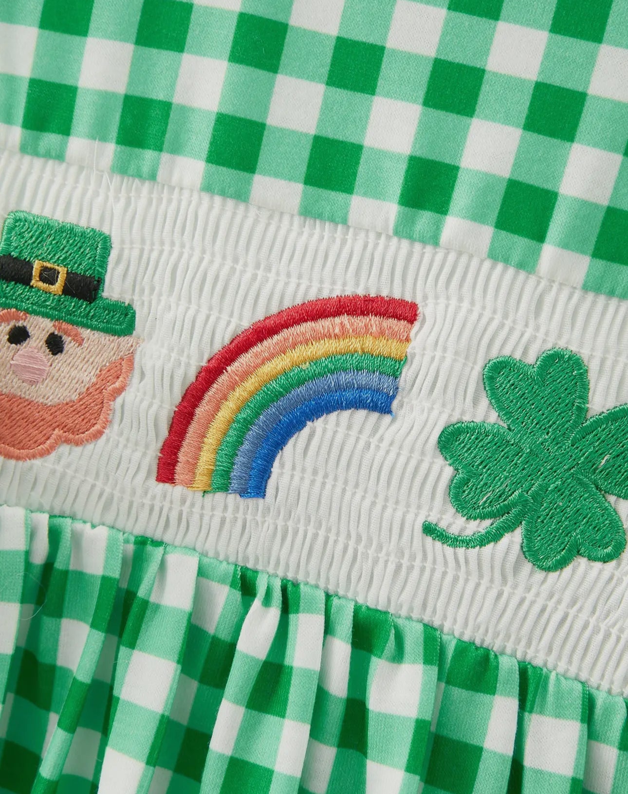 Smocked St. Patrick’s Day Dress