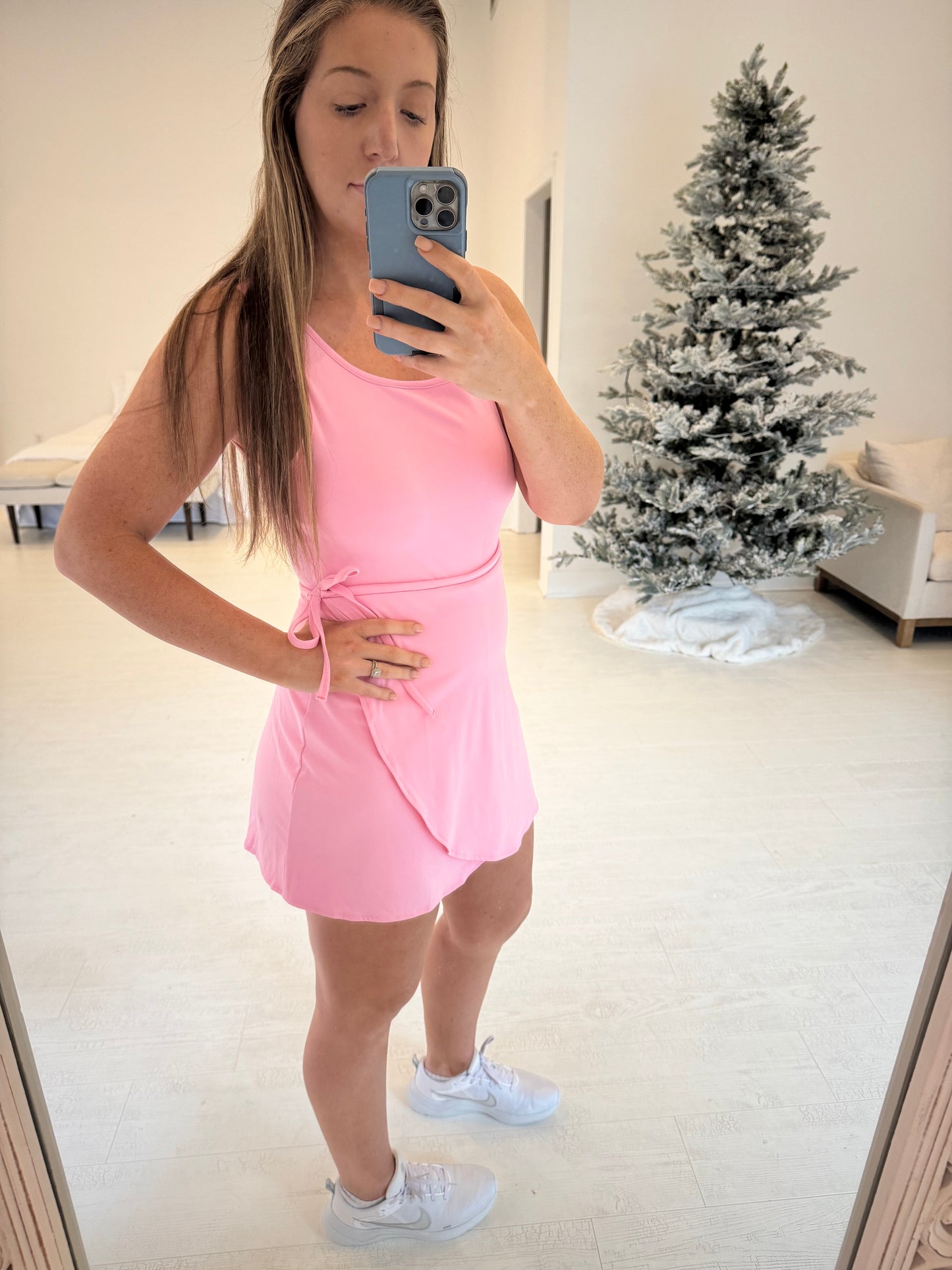 Bubblegum Pink ADULT Athletic Tie Dress