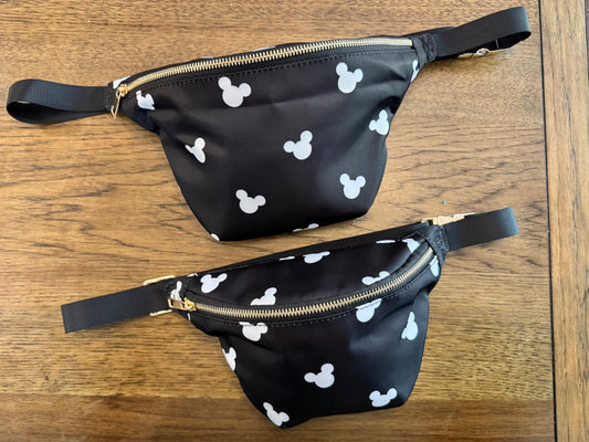 Black Mouse Ears Mama & Mini Park Belt Bag