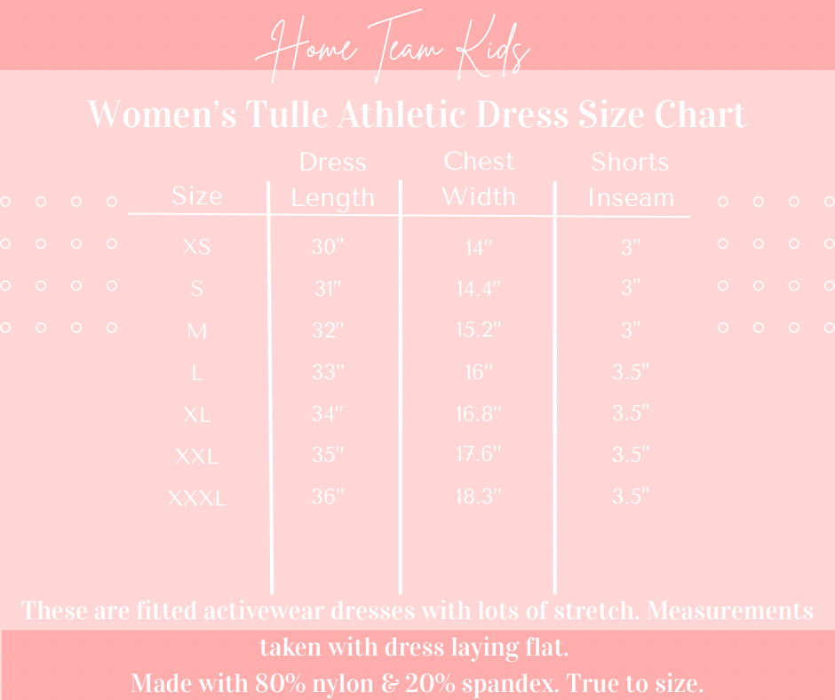 Coquette Castle Tulle ADULT Athletic Dress PREORDER SHIPPING MID AUGUST