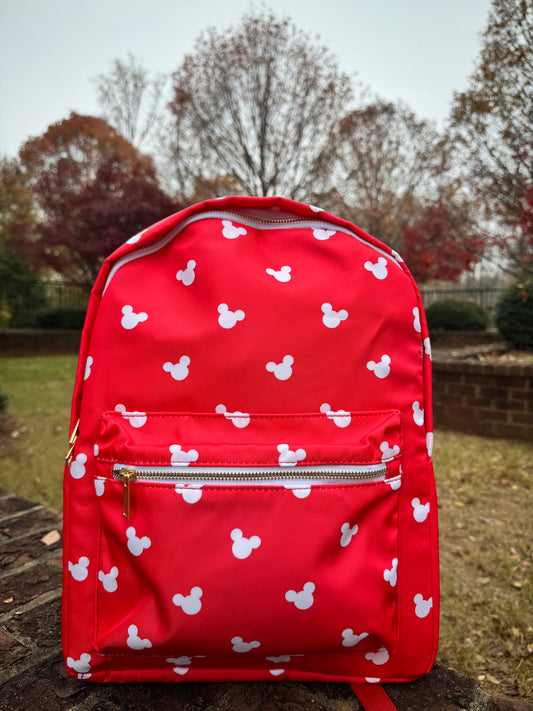 Red Mouse Ears Backpack