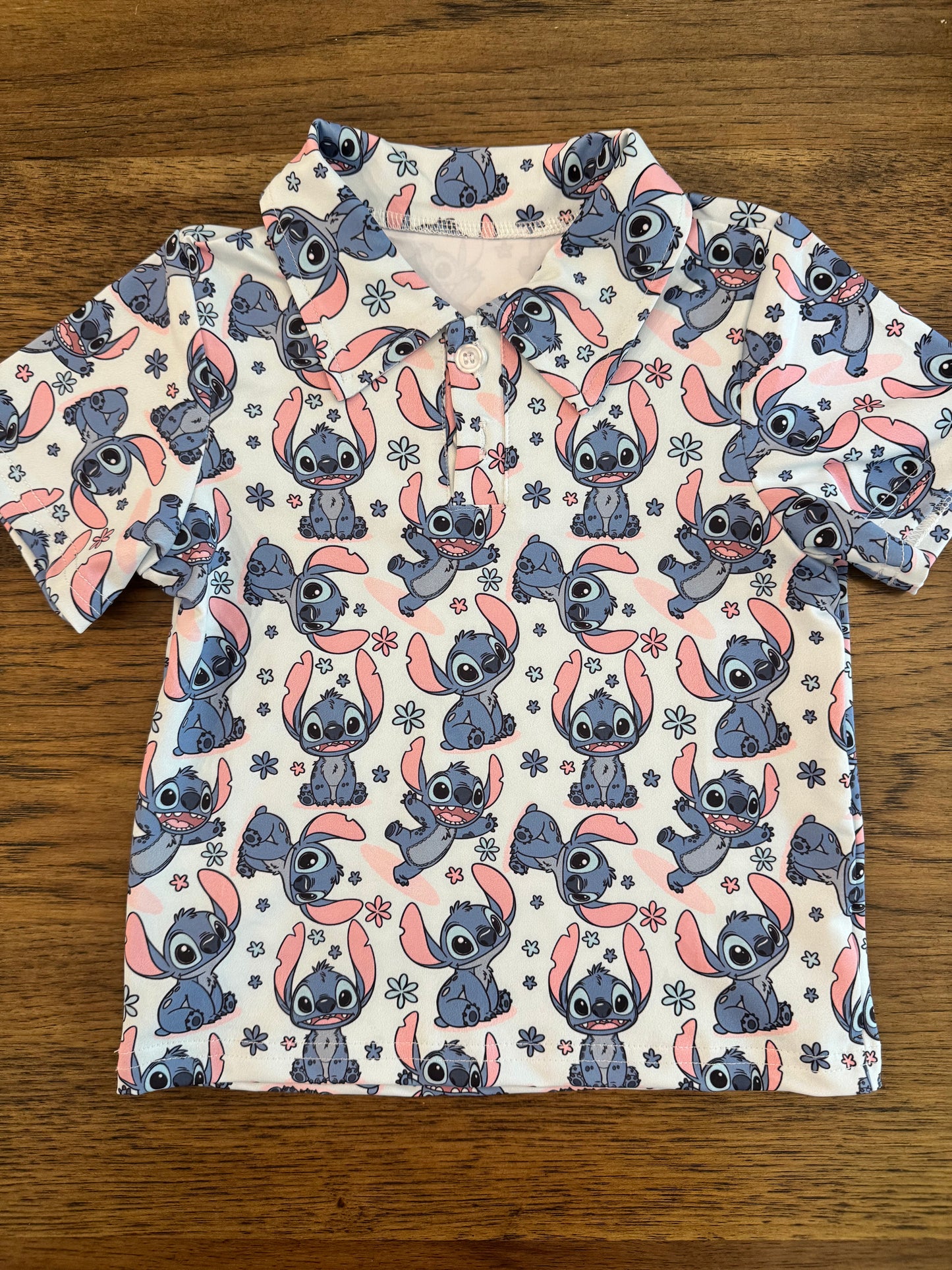 Blue Alien Boys Performance Polo