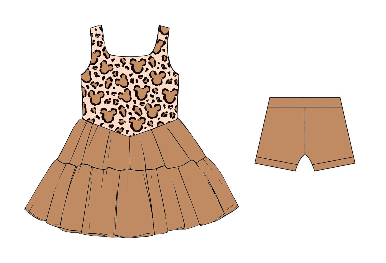 Cheetah Tulle Dress PREORDER SHIPPING MID SEPTEMBER