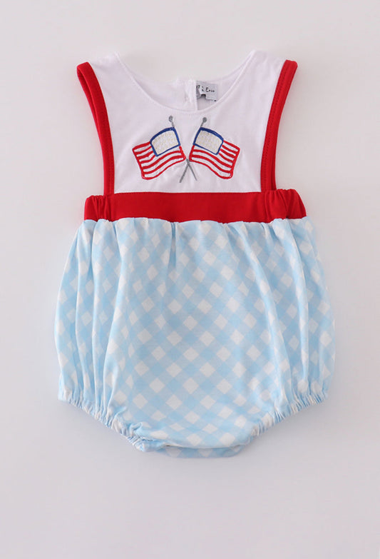 Embroidered Flag Boys Bubble