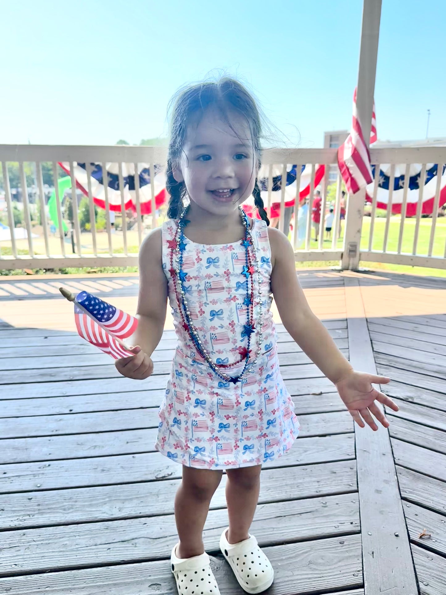 Watercolor Patriotic Athletic Set