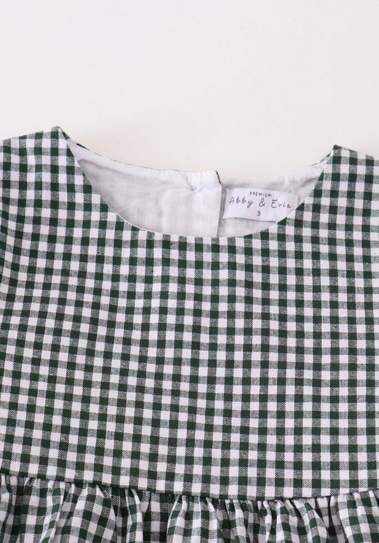 Green Gingham Set