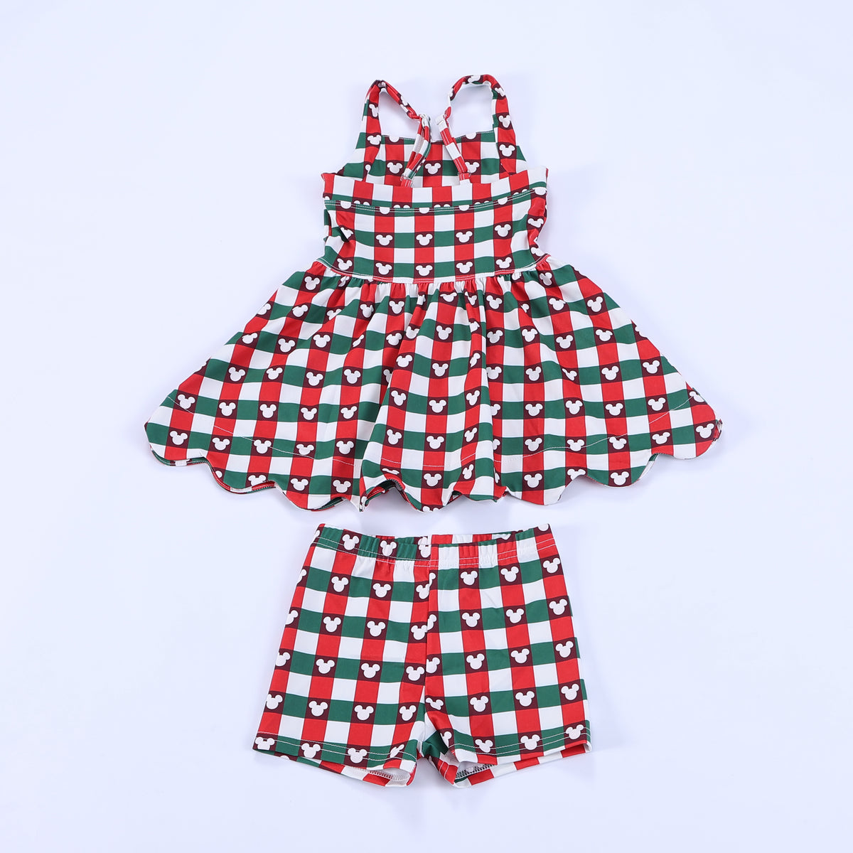 Christmas Gingham Athletic Dress