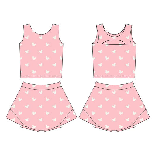 Pink Mouse Ears Athletic Set PREORDER SHIPPING EARLY FEBRUARY