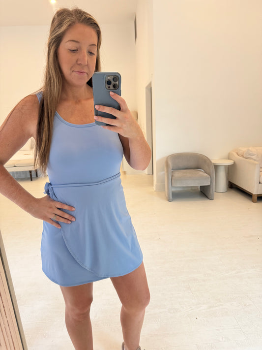 Periwinkle ADULT Athletic Tie Dress