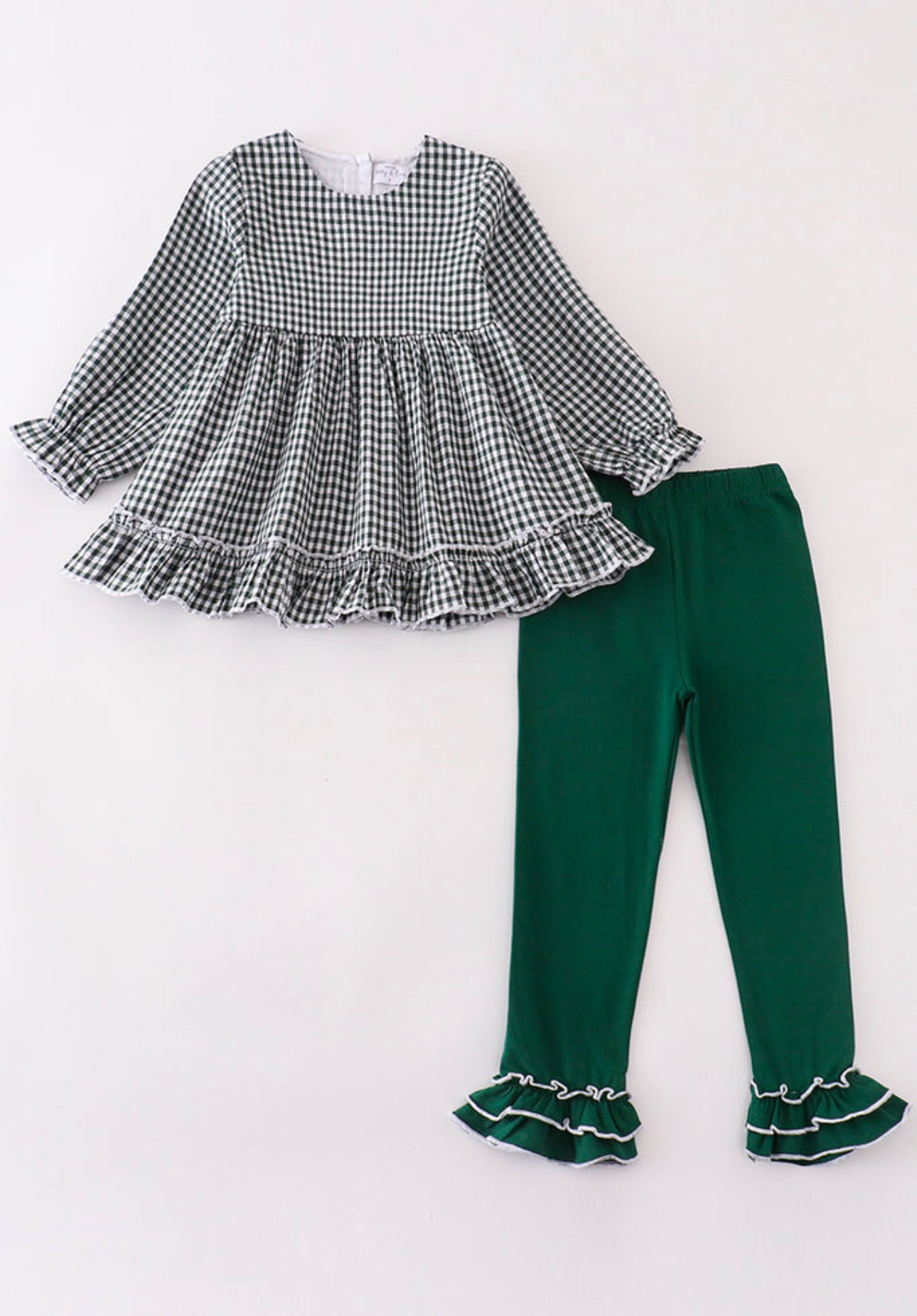 Green Gingham Set