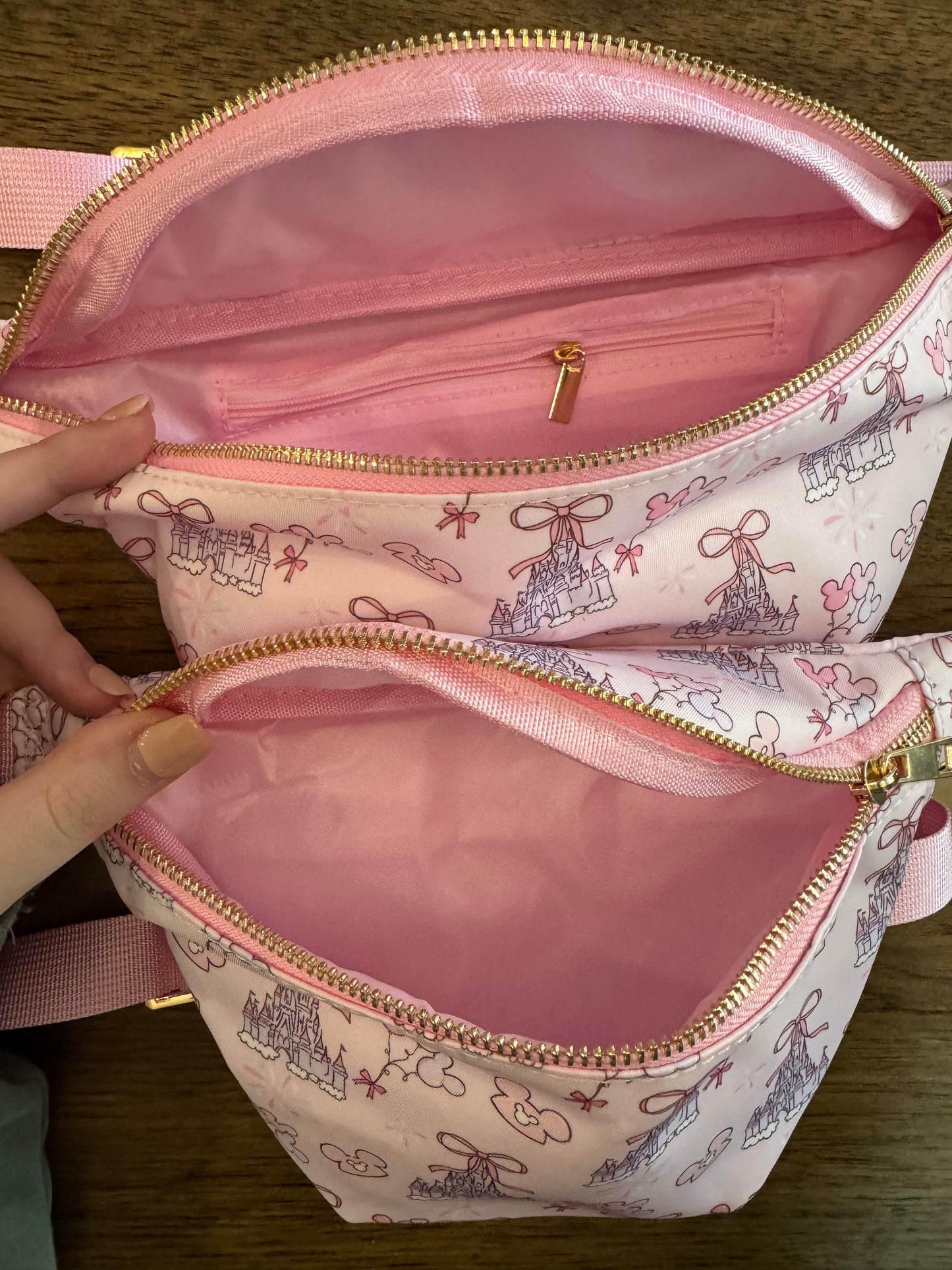 Pink Castle Mama & Mini Park Belt Bag