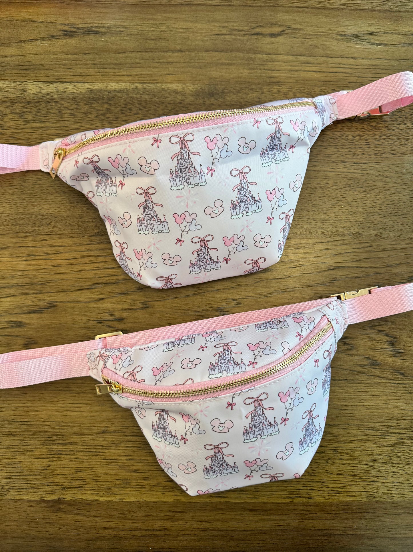 Pink Castle Mama & Mini Park Belt Bag