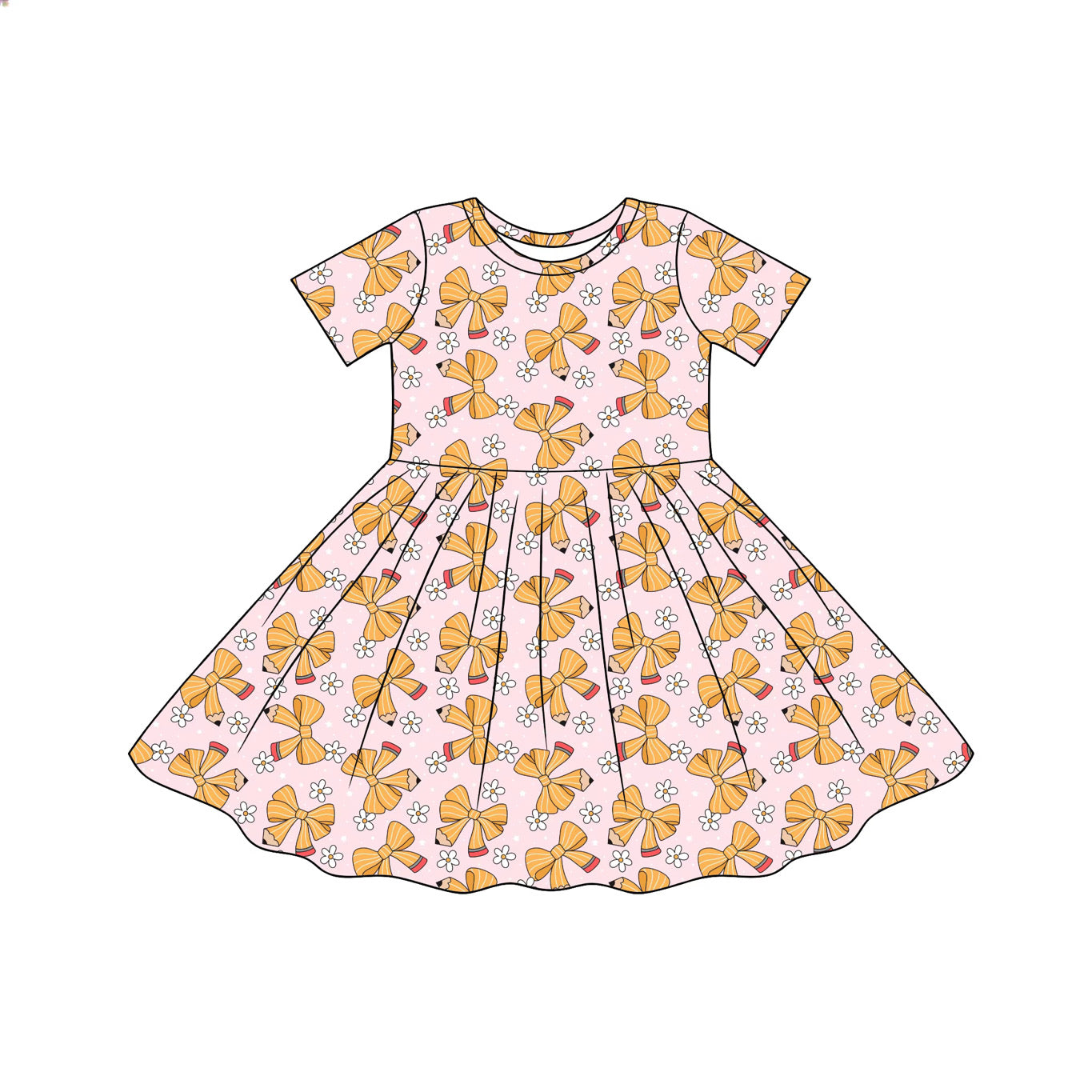 Back to School Bamboo Twirl Dress