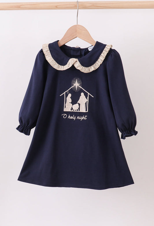 O Holy Night Embroidered Dress