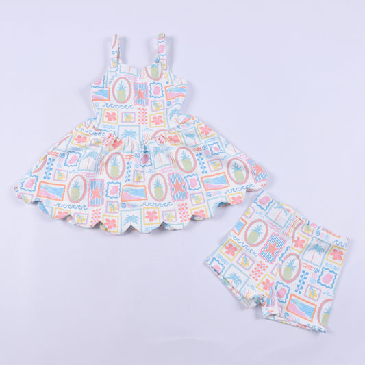 Beach Patchwork Athletic Dress