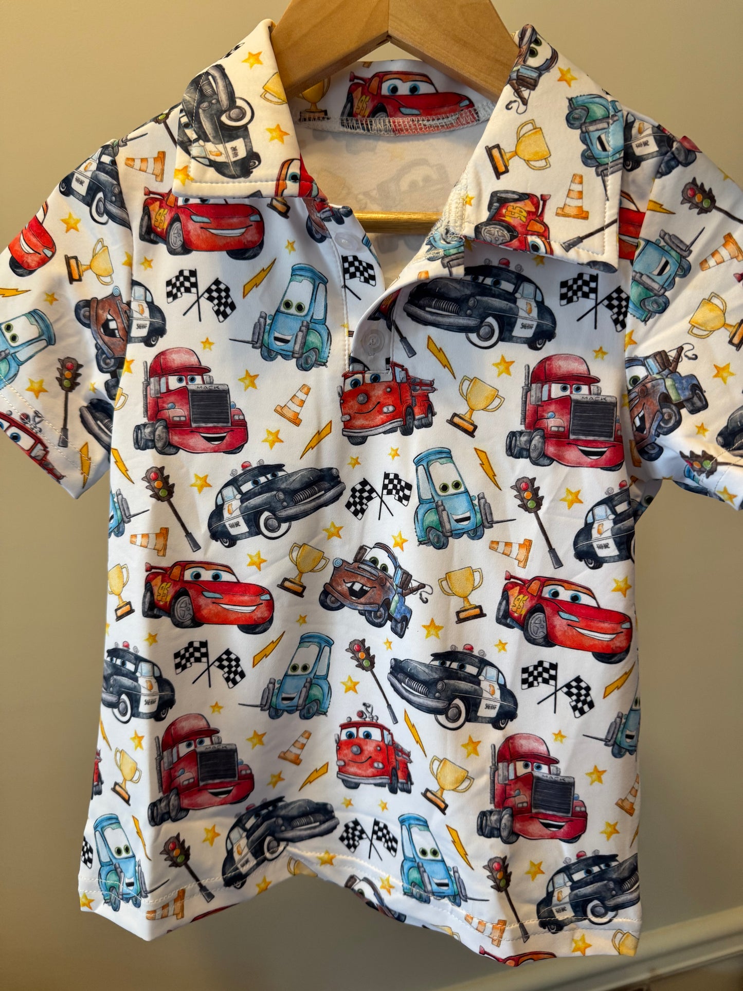 Cars Boys Performance Polo PREORDER SHIPPING MID DECEMBER
