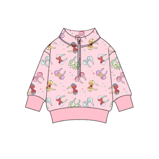 Princess Ears ADULT Quarter Zip PREORDER SHIPPING LATE OCTOBER