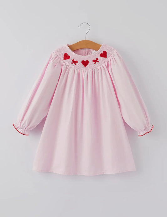Smocked Valentine’s Day Dress