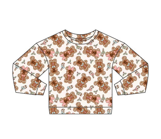 Gingerbread Mouse Waffle Knit Long Sleeve PREORDER ETA LATE OCTOBER