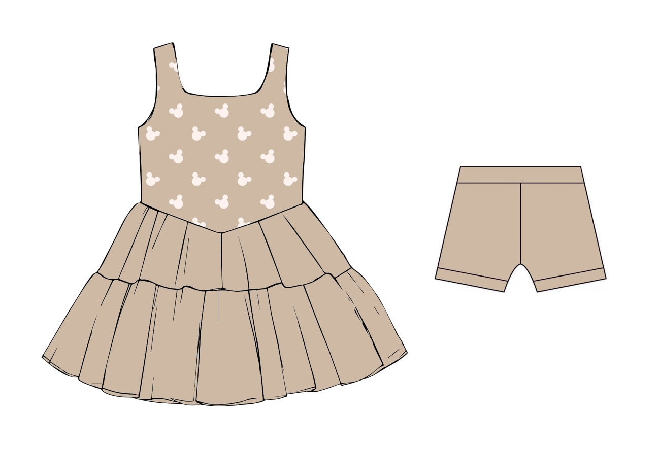 Neutral Mouse Tulle Dress PREORDER SHIPPING MID NOVEMBER