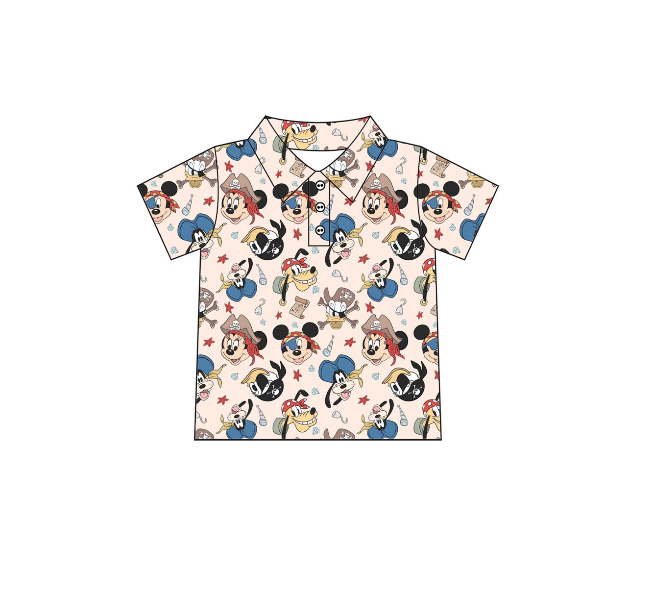 Pirate Night Boys Performance Polo PREORDER SHIPPING MID NOVEMBER