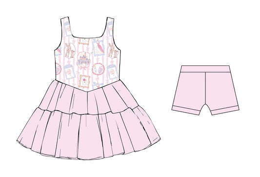 Framed Magic Tulle ADULT Athletic Dress PREORDER SHIPPING MID DECEMBER