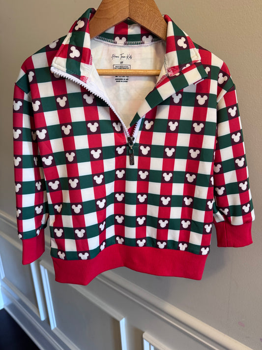Christmas Gingham Quarter Zip